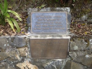 Ngaio's war memorial plaque