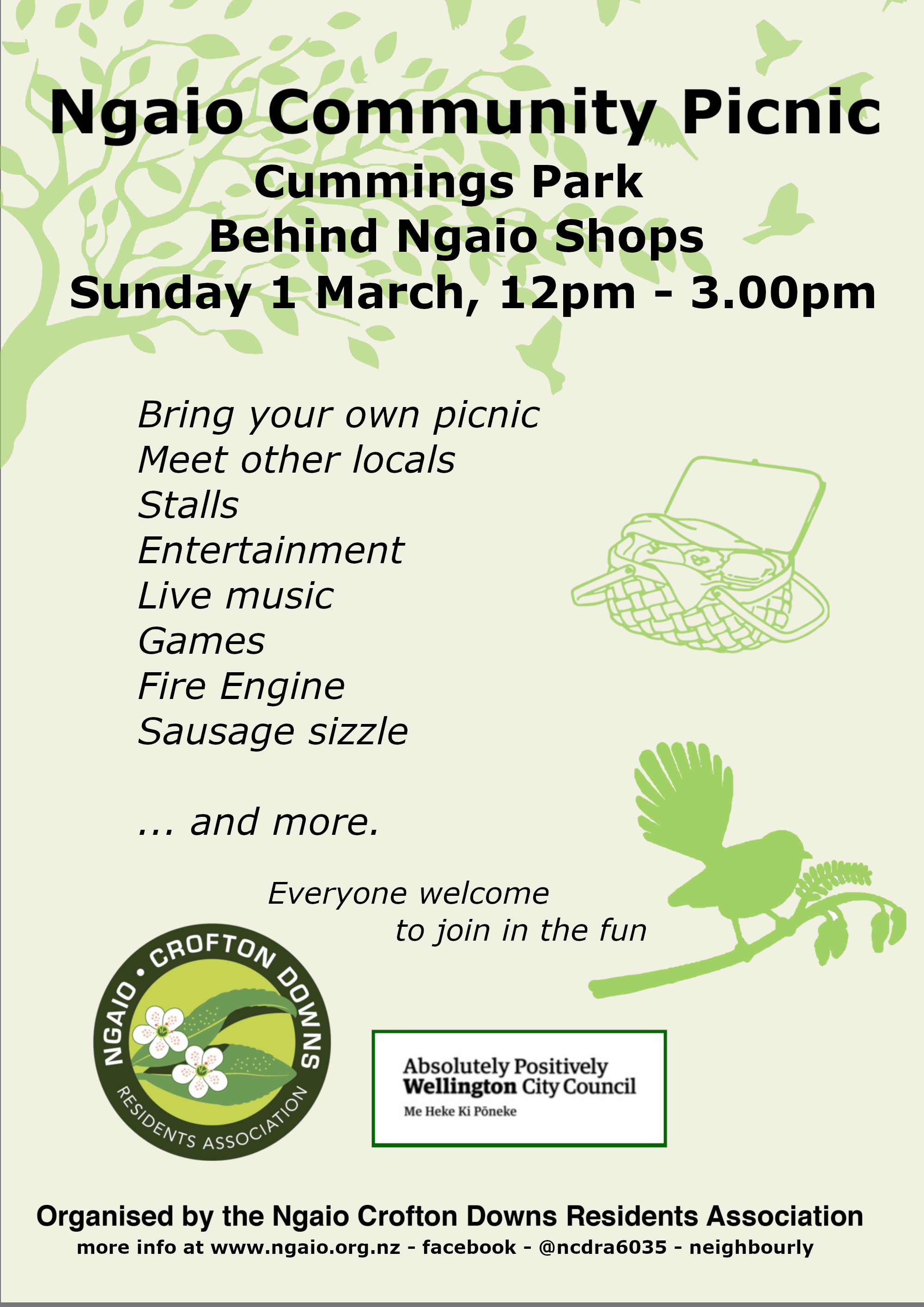 Ngaio Community Picnic Ngaio Crofton Downs Residents Association